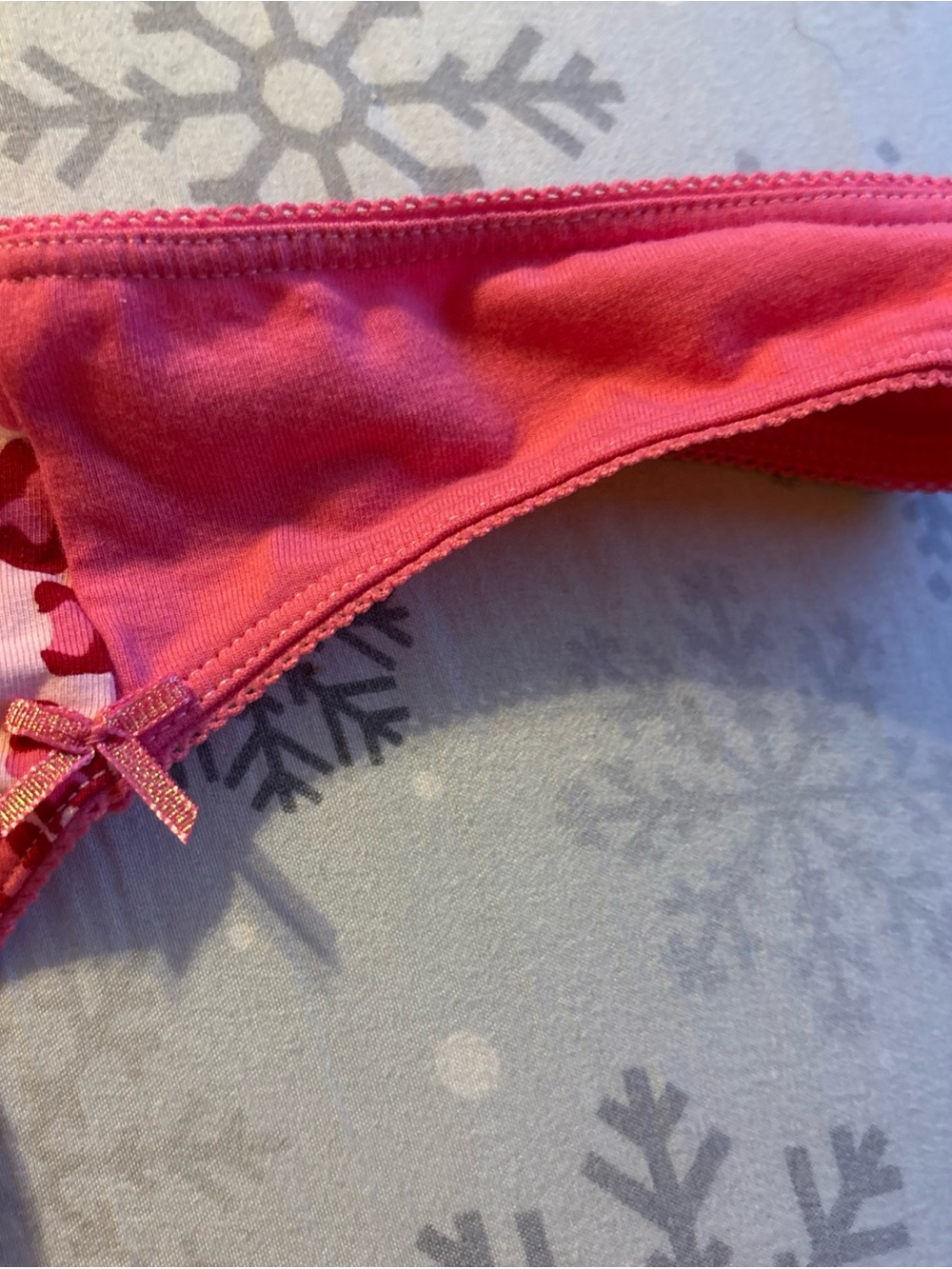 PINK Victoria’s Secret Pink Leopard Print Thong Panties Size Large NWOT - Picture 3 of 5